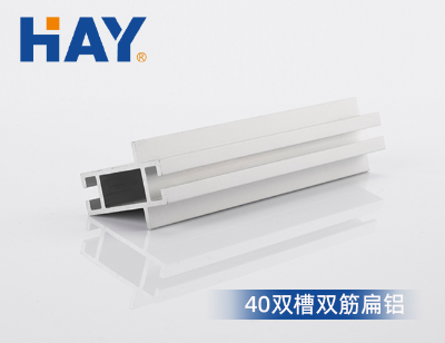 40双槽双筋扁铝